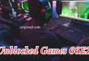 Screenshot of Unblocked Games 66EZ homepage featuring free online games available for play without restrictions.