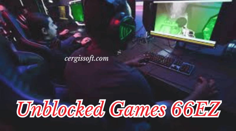 Screenshot of Unblocked Games 66EZ homepage featuring free online games available for play without restrictions.